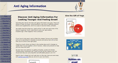 Desktop Screenshot of anti-aging-information.net