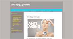 Desktop Screenshot of anti-aging-information.com